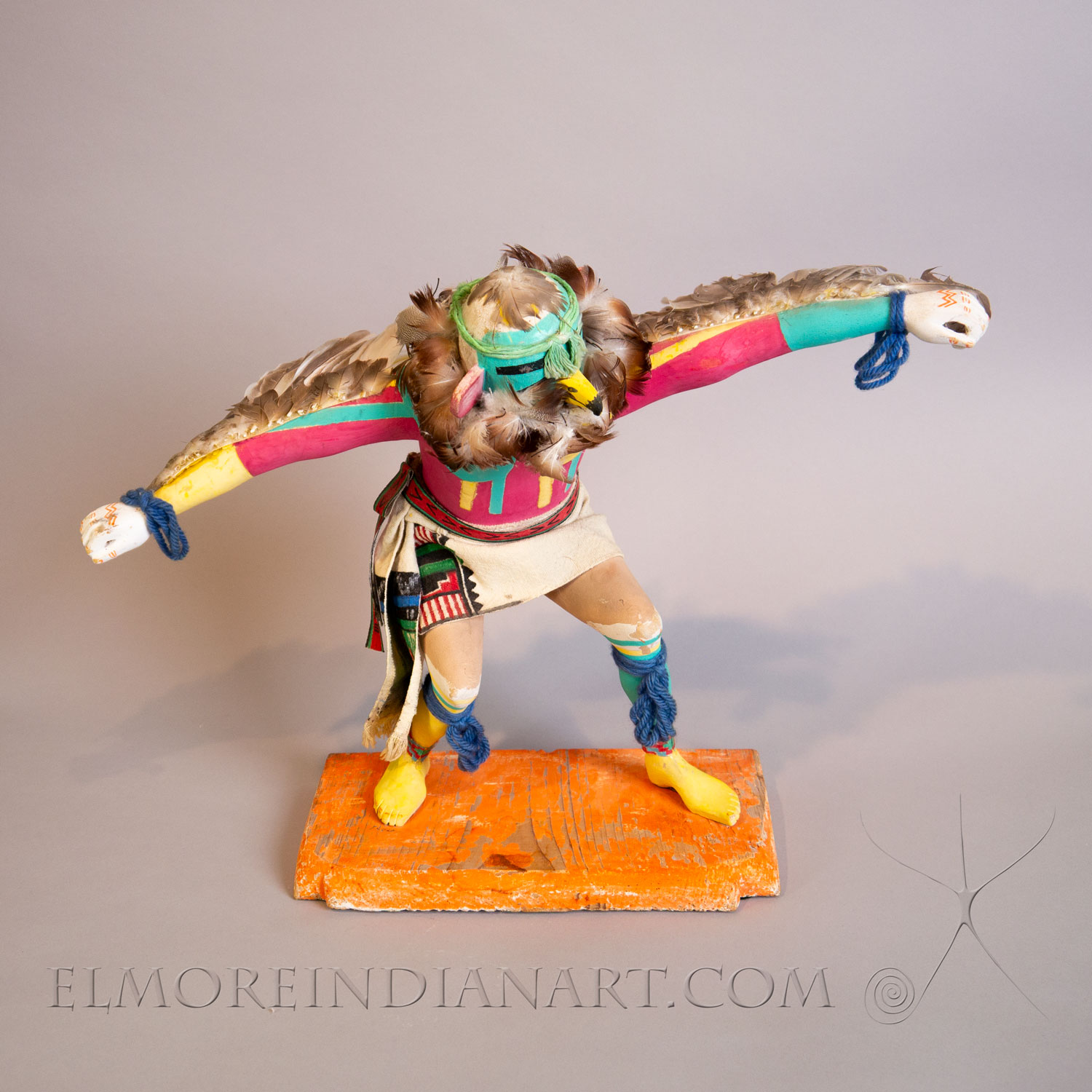 Hopi Eagle Dancer “Kwahu” Kachina, 1968 - Image 14