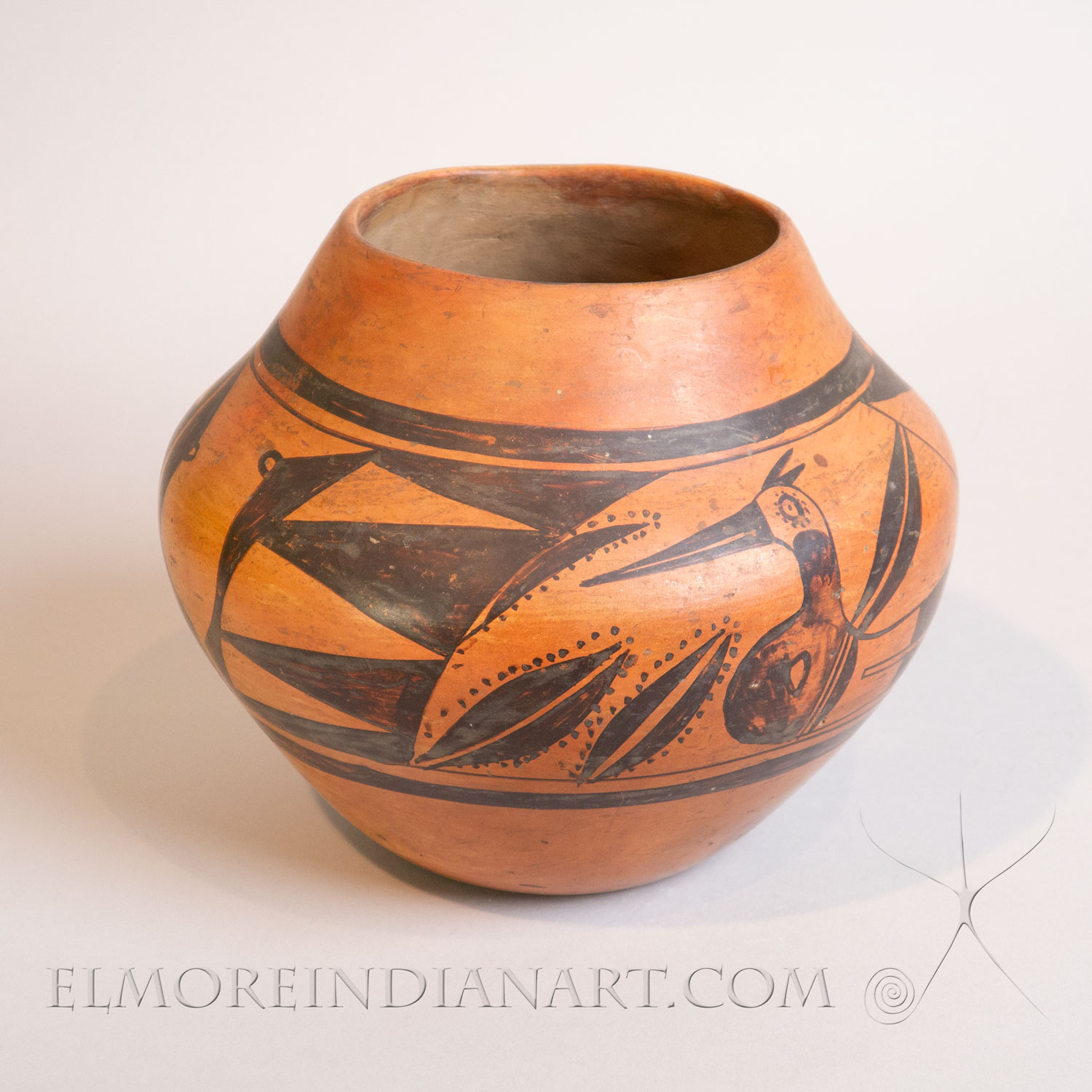 Hopi Jar w/ Bird design by Nampeyo Family, c. 1910-20 - Image 10