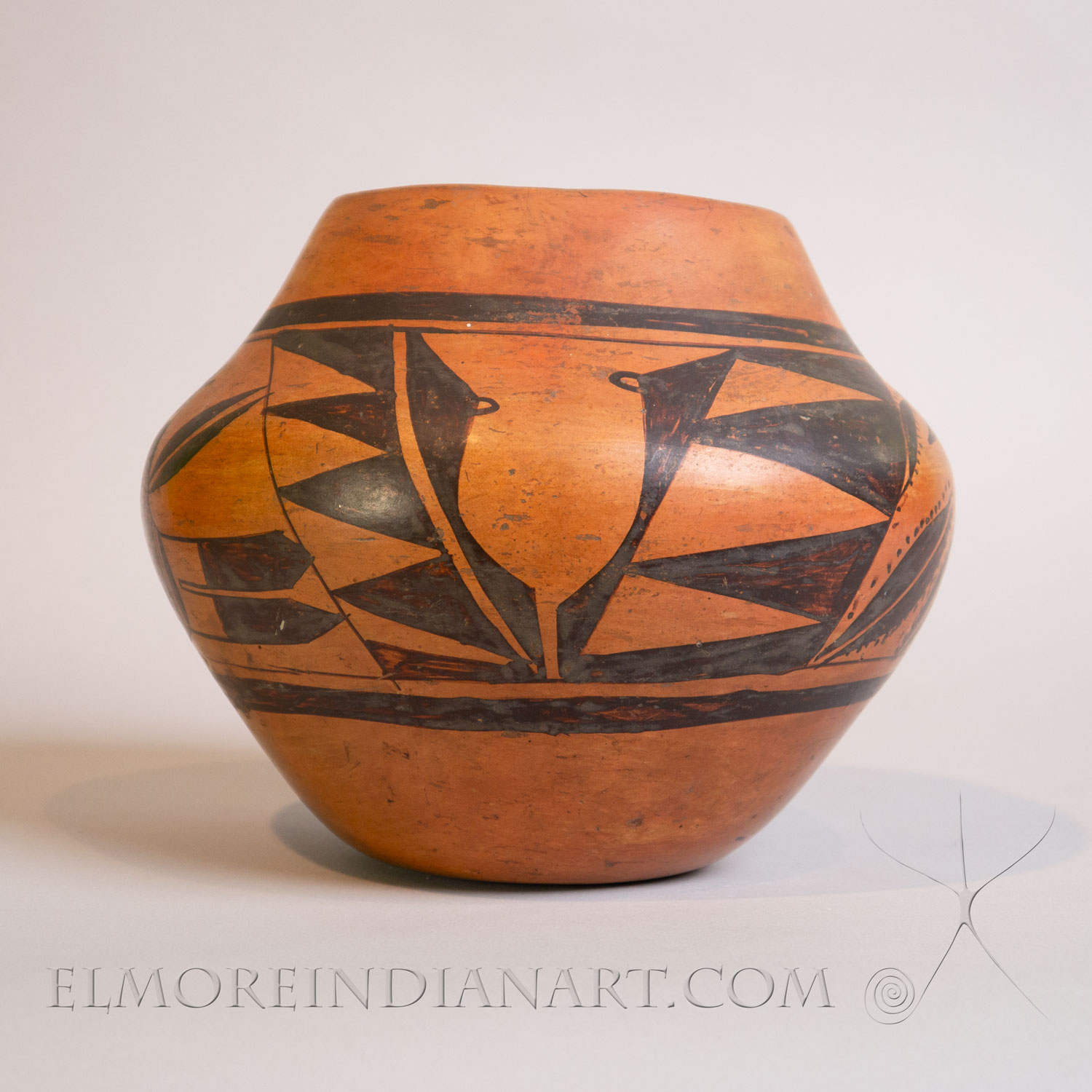 Hopi Jar w/ Bird design by Nampeyo Family, c. 1910-20 - Image 7