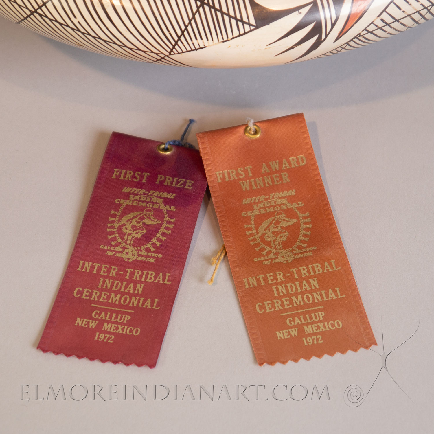 Large Migration Jar w/ Award Ribbons by Helen Naha, 1972 - Image 10