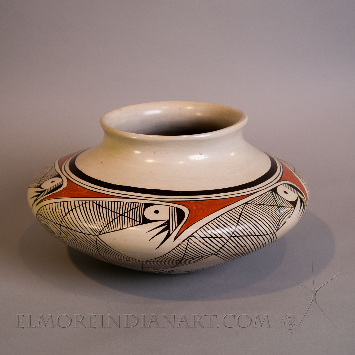Large Migration Jar w/ Award Ribbons by Helen Naha, 1972 - Image 2