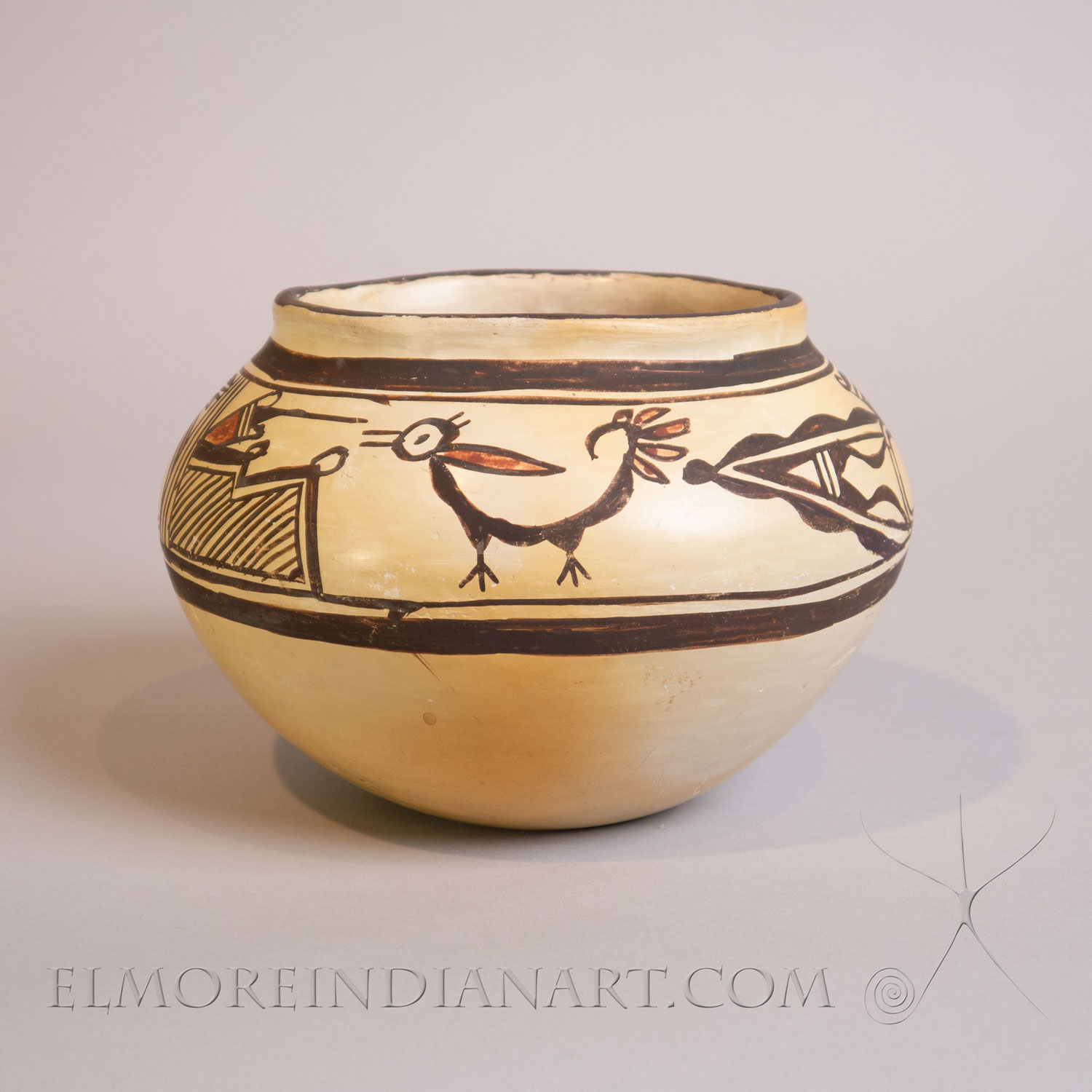 Traditional Hopi Polychrome Jar w/ Zuni Influence by Nampeyo, c. 1900 - Image 2