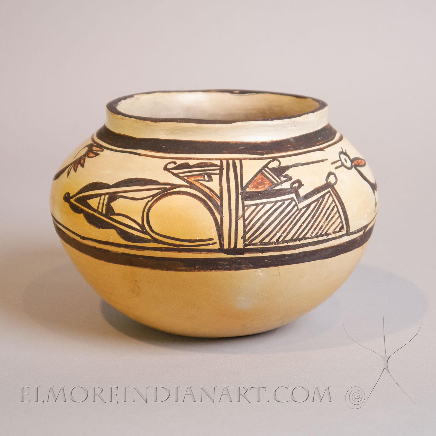 Traditional Hopi Polychrome Jar w/ Zuni Influence by Nampeyo, c. 1900 - Image 4